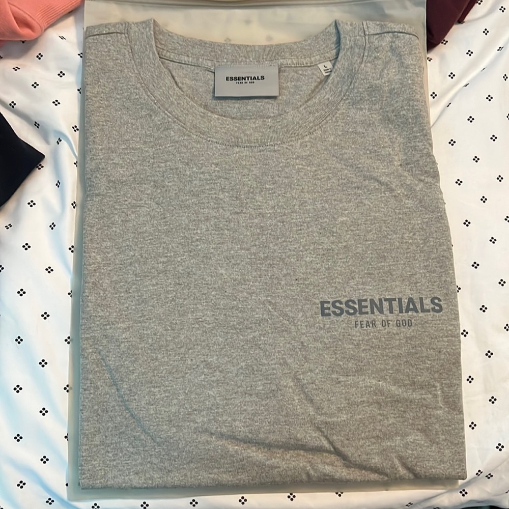 Brand NEW with tags Fear of God Essentials Heather Oat Tee